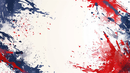 Blank banner design with british flag splash background. Ai generated Images
