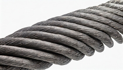 Wire rope for chains, cranes, automobile, lifting, rigging and mooring - obrazy, fototapety, plakaty