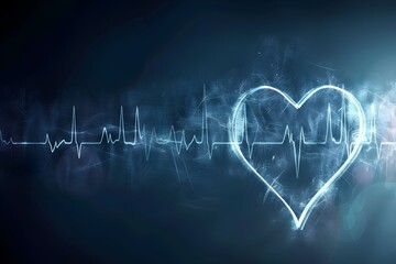 Obraz premium Heartbeat background