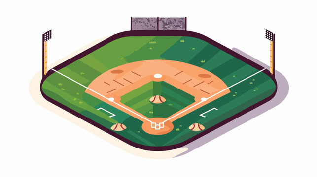 Field baseball related icon image vector illustratio
