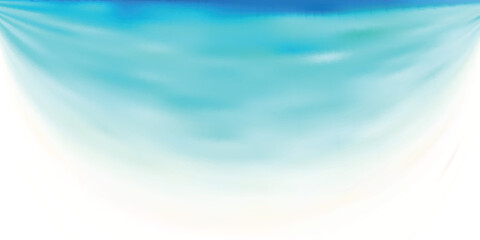 海　波　水彩　青　背景