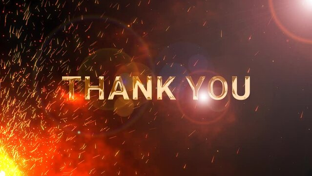 thank you animated  Luxury cinematic gold. Golden Thank You Text appreciation, suitable for celebration, wishes, events, message, holiday, festival