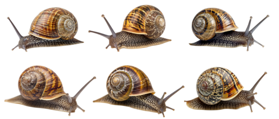 snail isolated on transparent background