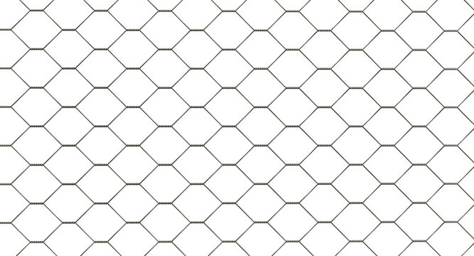 Built to Endure: Showcase the lasting performance of your steel mesh with this 3D illustration. The hexagonal design symbolizes resilience and reliability, ideal for industrial use and chicken fencing