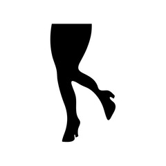 Female leg silhouette