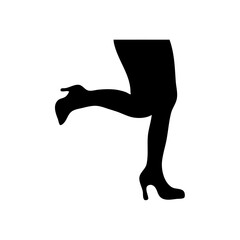 Female leg silhouette