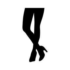 Female leg silhouette