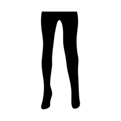 Female leg silhouette