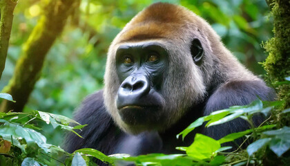 Obraz premium 3D Mountain Gorilla 3