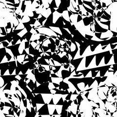 black and white seamless abstract pattern background fabric fashion design print wrapping paper digital illustration art texture textile wallpaper colorful apparel image