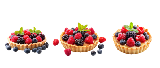 Fruit Tart Bliss On Transparent Background