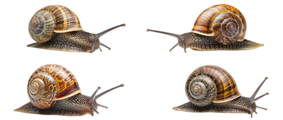 snail isolated on transparent background