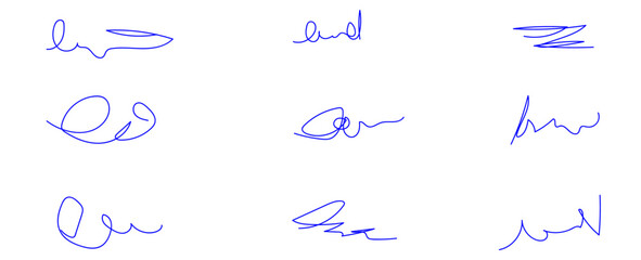Obraz premium Red brush stroke underline. Marker pen highlight stroke. Vector swoosh brush underline set for accent, marker emphasis element. Hand drawn collection set of underline strokes. vector illustration