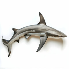 Shark isolated on white background .