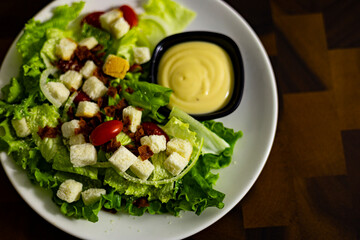 Delicious Fresh Salad On Plate