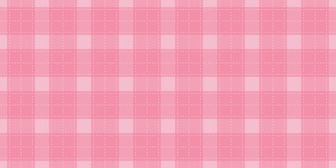 Buffalo plaid pattern in pink. Seamless background