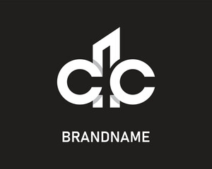 Letter cc logo design template