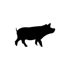 silhouettes of a pig