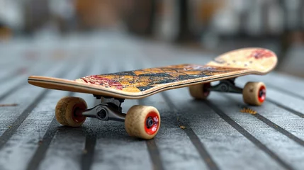 Afwasbaar fotobehang skateboard for Concept of activity, sport, extreme, hobby, motion, leisure © siti