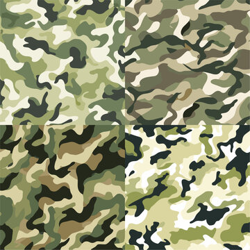 "Camouflage Pattern". simple minimalist isolated in white background vector illustration