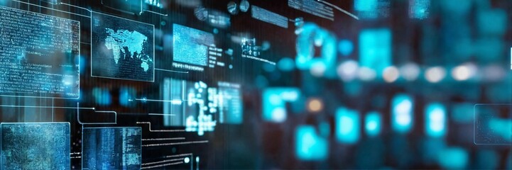Naklejka premium Cyber security