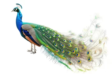 Fotobehang peacock in front of background © trimiati