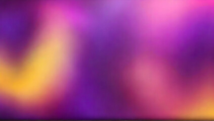 Blurred colored abstract background. Smooth transitions iridescent colors. Gradient purple and yellow backdrop.