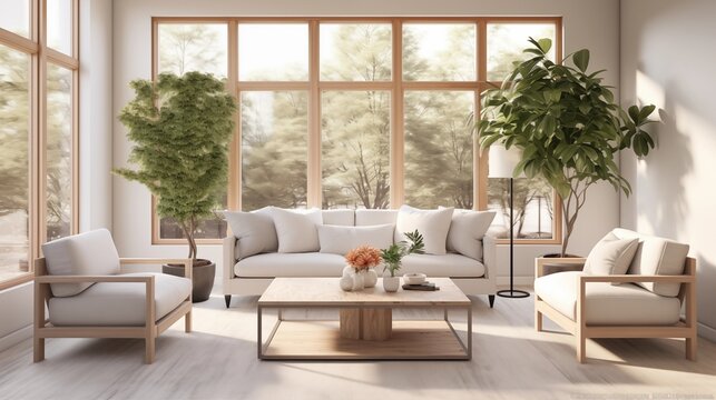Sleek Sunlit Oasis Design a minimalist sunroom with clean lines