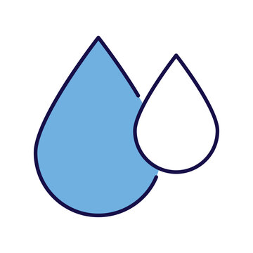 water icon with white background vector stock illustration