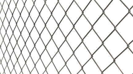 The Future of Industry: This 3D illustration of steel wire mesh, isolated on a transparent background, symbolizes the potential of innovative solutions for the future of industrial landscapes.