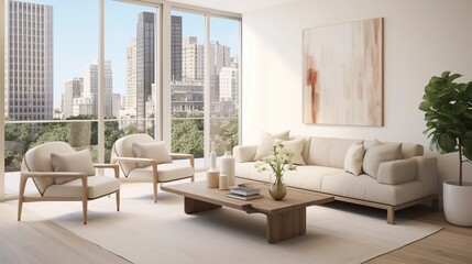 Urban Oasis Create an oasis of calm and serenity in the heart of the city with a minimalist aesthetic