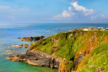 Lizard Point, Britain's most southerly point, Cornwall, UK.