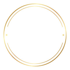 Luxury Elegant Gold Gradient Geometric Circle Border Frame