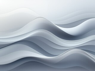 Gray Waves, Background Abstract. Generative AI