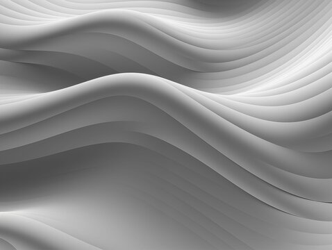 Gray Waves, Background Abstract. Generative AI © SALEEM