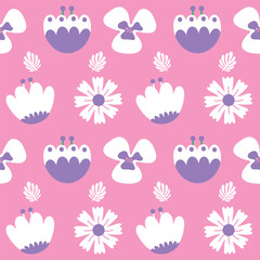 hello colorful spring cute hand drawn abstract flower symbol object vector illustration