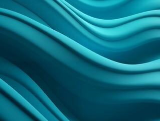 Obraz premium Turquoise Waves, Background Abstract. Generative AI