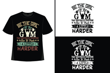 Gym motivational quote with grunge effect and barbell. Workout inspirational Poster. Vector design for gym, textile, posters, t-shirt, cover, banner, cards, cases etc.