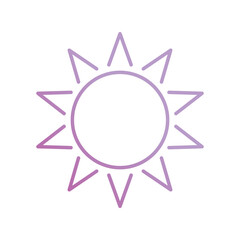 sun icon with white background vector stock illustration