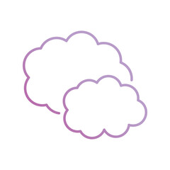 cloud icon with white background vector stock illustration