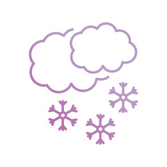 snow icon with white background vector stock illustration