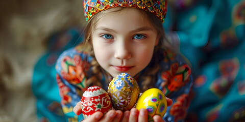 Fototapeta na wymiar Egg-cellent Beauties: Girls Rocking Costume with Eggs