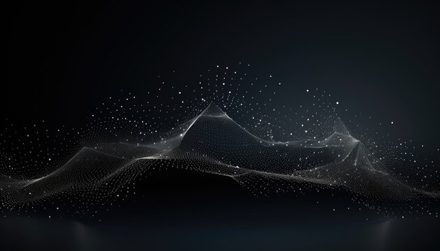 Black wave of particles and lines