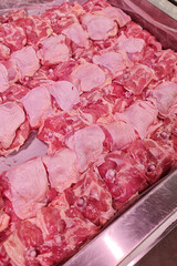 Various parts of fresh chicken meat