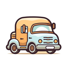 Fototapeta premium truck isolated on white