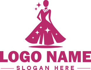  Fashion logo Luxury Glamour Elegant Logo Icon clean flat modern minimalist business logo editable vector