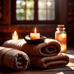 Obraz na płótnie Canvas spa wellness relaxation and healing area concept photo
