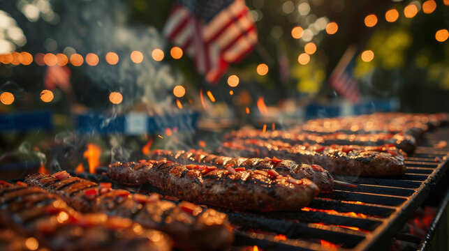 Independence Day BBQ Bash: Delicious Cookout Celebration, Generative AI