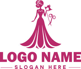  Fashion logo Luxury Glamour Elegant Logo Icon clean flat modern minimalist business logo editable vector