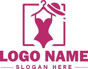  Fashion logo Luxury Glamour Elegant Logo Icon clean flat modern minimalist business logo editable vector